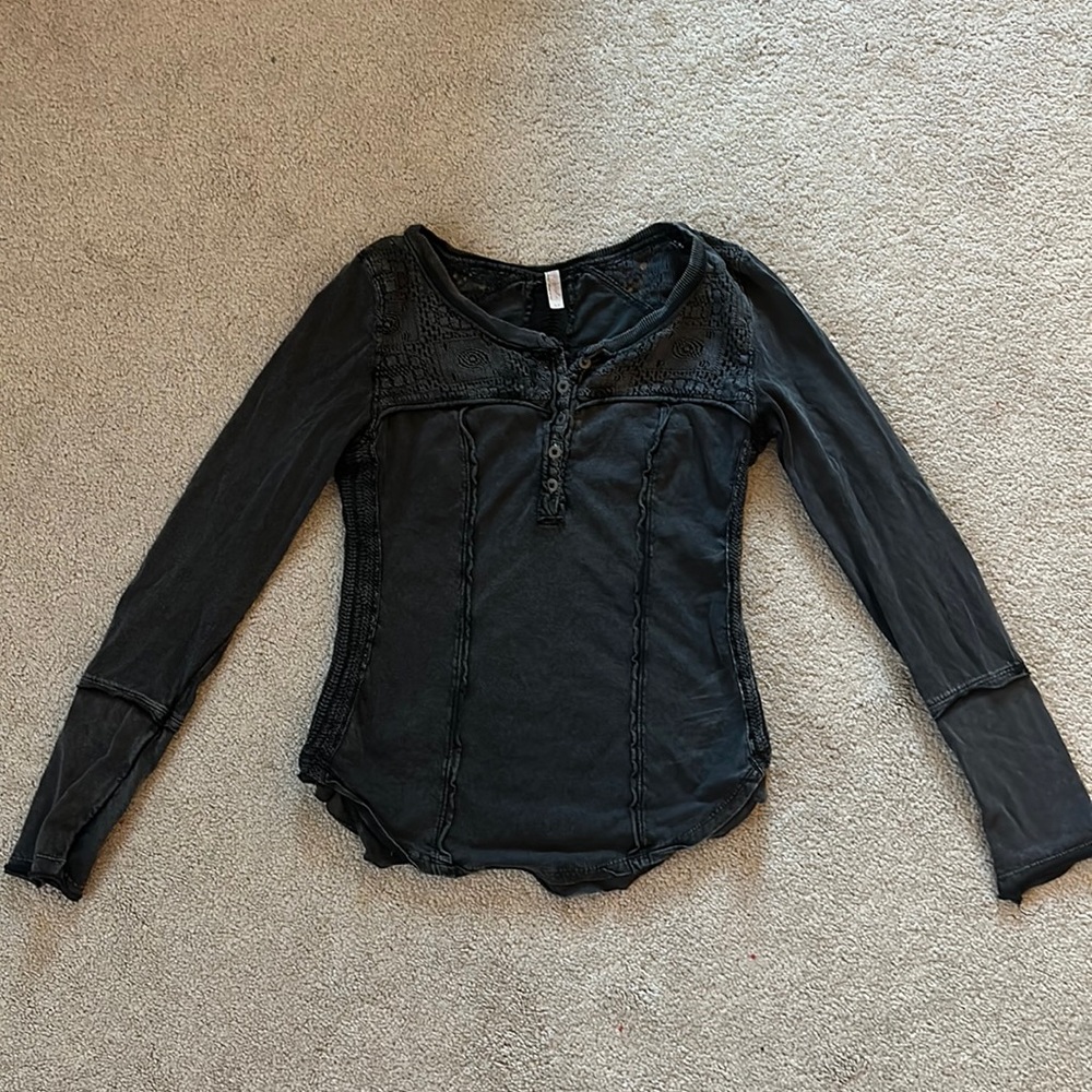 Free People Long Sleeve Casual Top